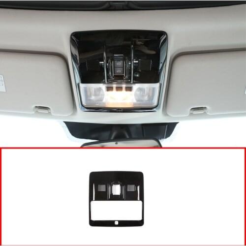 Glossy Black ABS Front Reading Light Frame Trim For Land Rover Discovery 4 LR4 2010-2016 Car Accessories