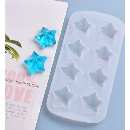 DIY Crystal Star Silicone Mold Handmade Necklace Pendant Craft Jewelry UV Epoxy Resin Mold