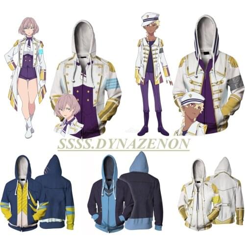 Anime SSSS.DYNAZENON Asanaka Yomogi Autumn Winter Spring Hoodie 3D Zipper Sweatshirt Jackets Halloween Cosplay