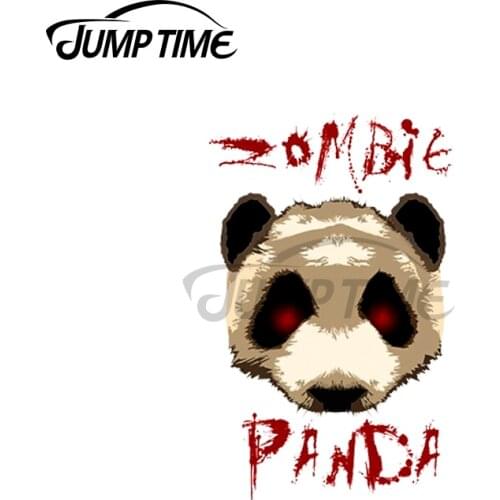 Jump Time 13 x 5.8cm For Zombie Panda Car Stickers Repair Car Decal Suitable For VAN ATV SUV Scratch-Proof Laptop Decoration