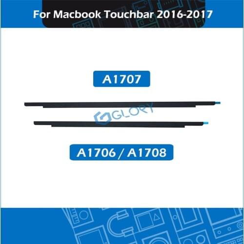 10pcs/Lot A1706 A1707 A1708 LCD Logo Bezel For Macbook Pro Retina 13" 15'' Touchbar Screen Glass Cover + Adhesive Tape 2016-2017