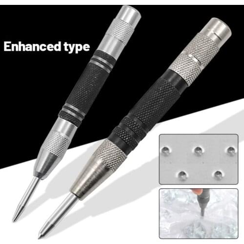 128mm/155mm Automatic Center Pin Punch Hole Punch Machinists And Carpenters Tool Wood Press Dent Marker Woodwork Tool Drill Bit
