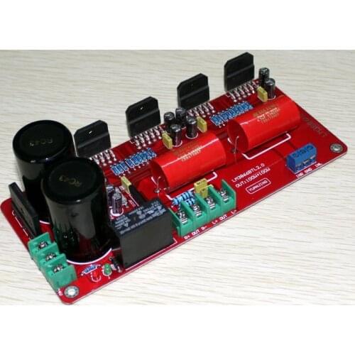 2*100W amplifier board LM3886 BTL 2.0 channel power amp board Stage amplifier board/Using C1237 BTL speaker protection circuit