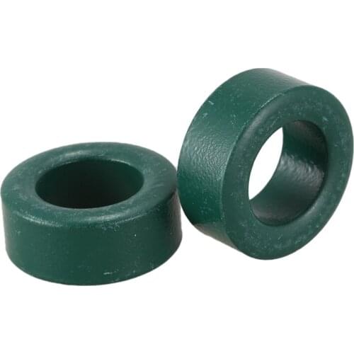 2 Pieces Green Iron Toroid Ferrite Core 1.2" X 0.7" X 0.5"