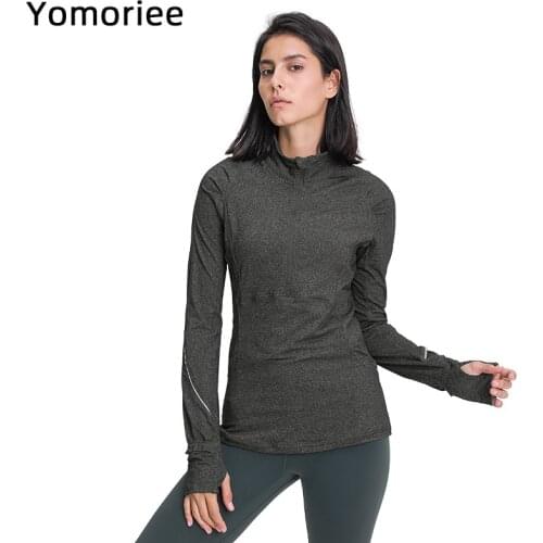 2020 Yoga Long-sleeve Reflective Strip Sports Fitness Top Workout For Women Gym Wear Sexy Running Athletic Stretchy Yomoriee