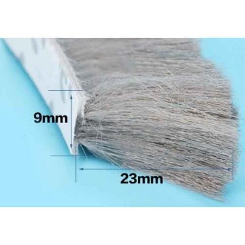 3m x 9mm x 23mm dustproof self adhesive sliding door window brush sealing strip weatherstrip