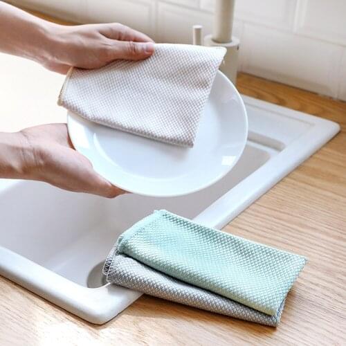 3PCS/Set No Trace Absorbable Soft Microfiber Cleaning Towel No Lint Window Car Rag Kitchen Cleaning Cloth Wipes Wipe Glass Cloth