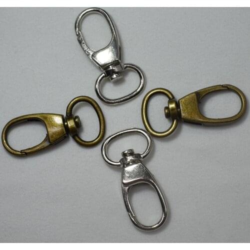 37MM Bronze Hook Clasp Stainless Steel Lobster Clasp Keychain Key Ring Craft Jewery Findings Light Gold DIY Sewing Craft