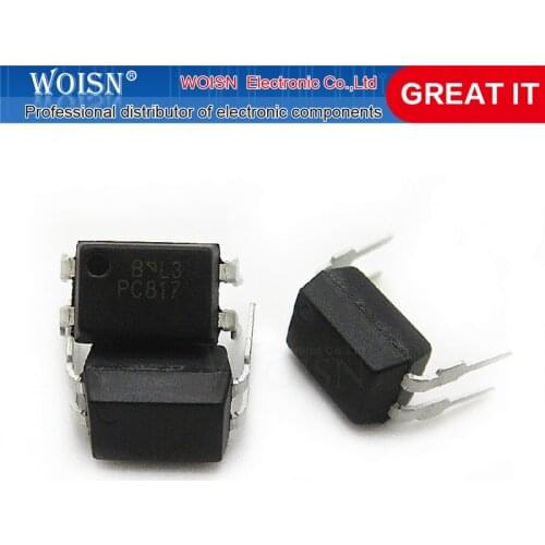 5pcs/lot PC817B DIP-4 PC817 817 817B EL817 LTV817A LTV-817-A High Density Mounting Photocoupler In Stock
