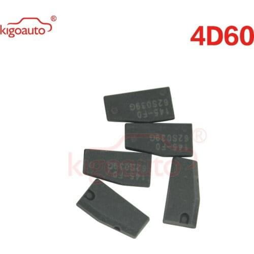 Kigoauto 5 pcs Transponder Key remote key chip blank for Ford 4D60 chip transponder virgin carbon