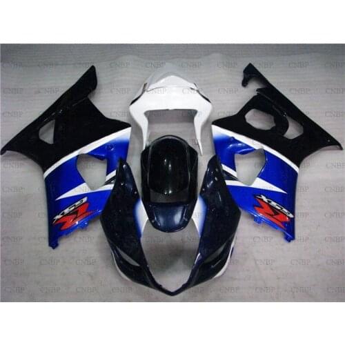For Suzuki GSXR1000 2003 - 2004 K3 Fairing Kits GSXR1000 03 Fairing Kits GSX-R1000 2003 Black Blue White Abs Fairing