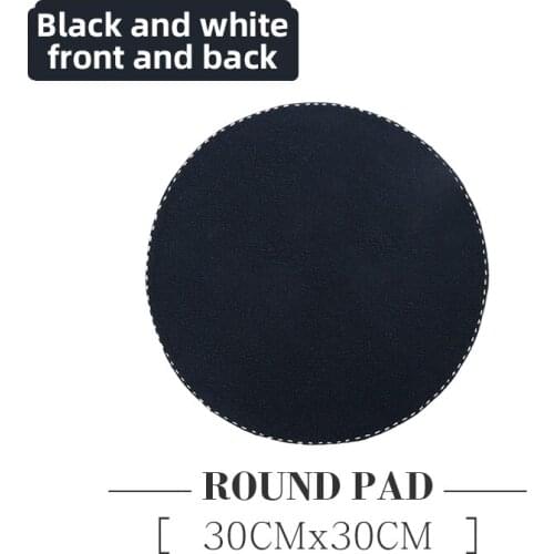 Black And White Double Sided Round Jewelry Display Pad For Femal Ring Earring Pendent Bracelet Showcase Jewellery Holder Cloth