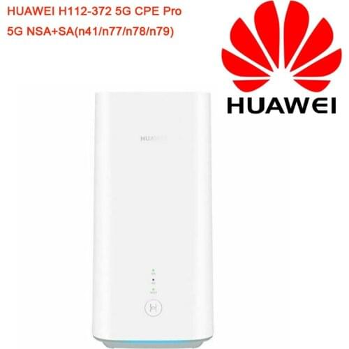 Huawei 5g cpe pro (H112-372) nsa + sa 5g (n41/n77/n78/n79) lte (b1/3/5/7/8/18/19/20/28/32/34/38/39/40/41/42/43) roteador sem fio