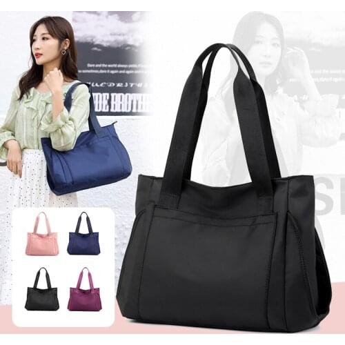 Fashion Waterproof Nylon Cloth Pockets Womens Shoulder Bag Large Capacity Shoulder Bags Light Messenger Bag bolsa feminina
