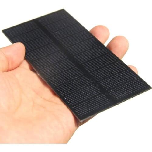 1.3W 5V Solar Cell Module Monocrystalline PET Solar Panel DIY Solar Charger For 3.7v Battery Study 131*61*2MM 5pcs Free Shipping