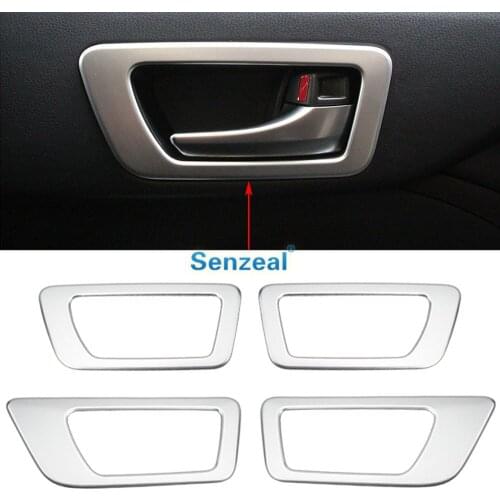 Senzeal ABS Car Inner Door Handle Bowl Cover Trim For Toyota Highlander 2014 2015 2016 2017 2018 2019 Low Configuration