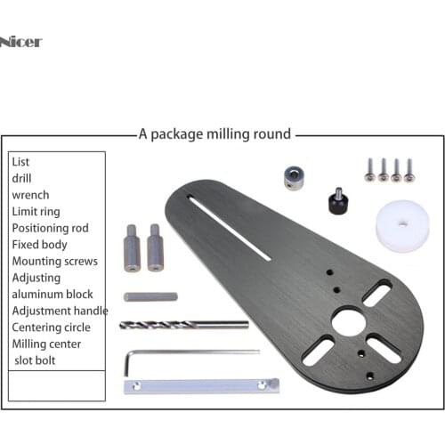 NEW Circle Cutting Jig for Bosch Makita Electric Hand Trimmer Wood Router Woodworking Milling Circle Milling Groove