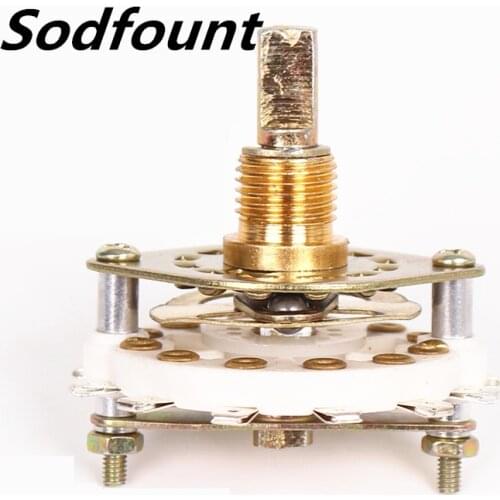 10pcs KCZ wave band gear adjustment switch 220V 0.5A 1L 1P7T 1P8T 1P9T 1P10T 1P11T 2P3T 2P4T 2P5T