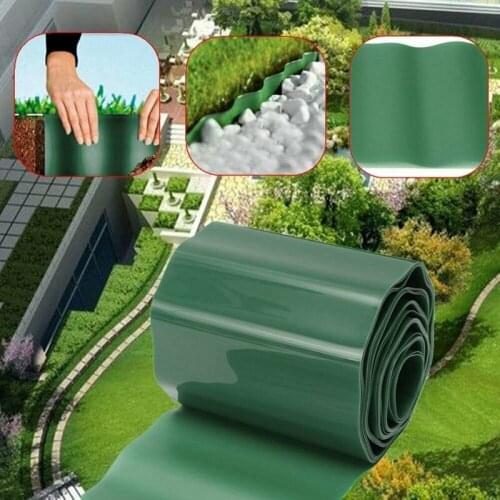 Plastic Garden Grass Lawn Edge Edging Border Fence Wall Driveway Roll Path Guardrail Garden Fence