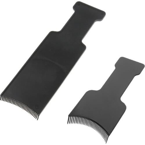 Professional 2x Plastic Salon Hair Dyeing Combs Coloring Brush DIY Tint Long Board S&L