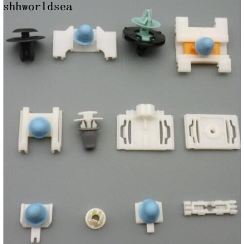 Shhworldsea 500pcs car fasteners retainer door shield moulding clip door trim retainer push type retainer side moulding grommet