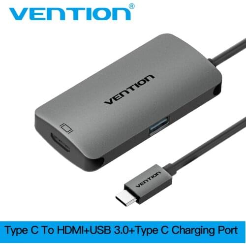 Vention USB Type C Hub to HDMI With USB C PD Type-c To USB 3.0 Converter Suppot 4K*2K for MacBook ChromeBook USB Type C HUB HDMI