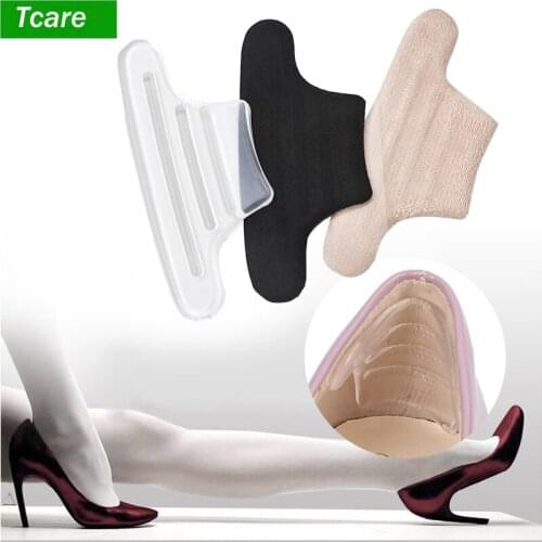 1Pair Foot Care Heel Pads Cushion Suede Leather Back of Heel Grips Heel Liner Cushions for High Heels Blisters
