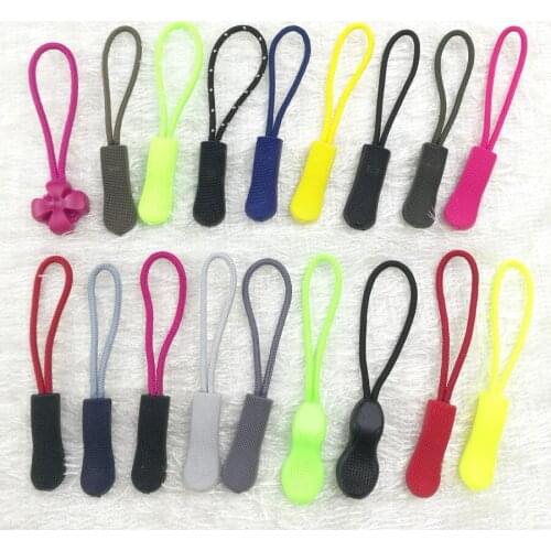 10Pcs Zipper Pull Puller End Fit Rope Tag Fixer Zip Cord Tab Replacement Tent Bag Suitcase Clothes Backpack Accessorie