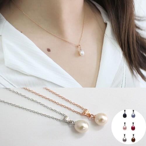 2020 Wholesale Women Gift Jewelry Fashion Freshwater Pearl Pendant Necklace