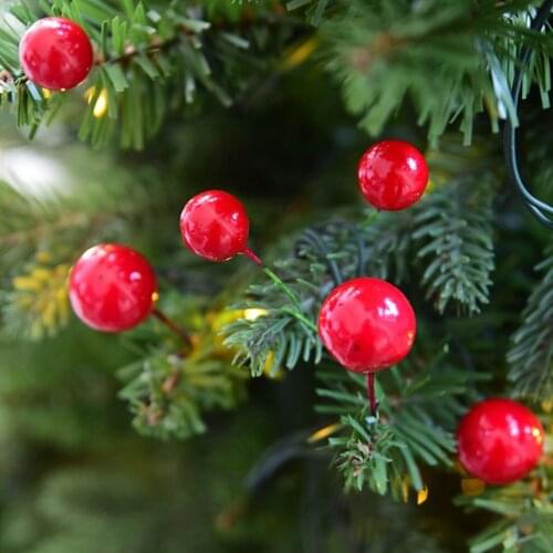 48Pcs/lot Christmas Tree Hanging Baubles Fruit Ball Event Party Ornament Red Sliver Gold christmas decor for home new year A20