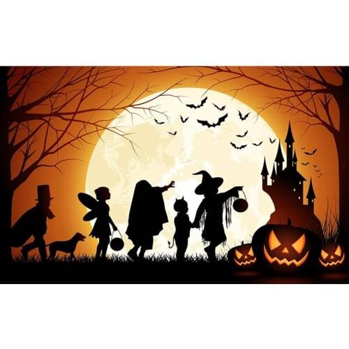 5D DIY Full Square/Round Diamond Painting "Halloween Witch" 3D Embroidery Cross Stitch Diamant Mosaic Friend Gift
