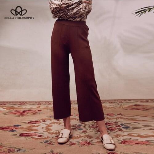 Женские трикотажные брюки Bella Philosophy China At AliExpress
