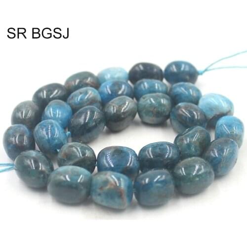 Free Shipping 10x14mm Freeform Potato Natural Blue Apatite Gems Stone Jewelry Accessories Beads 15"