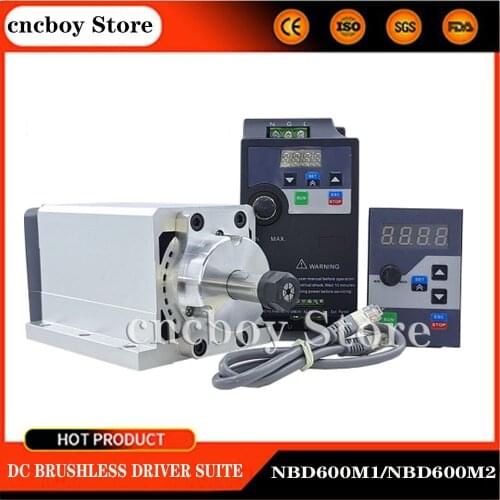 Brushless spindle drive NBD600M1 110VAC/NBD600M2 220VAC for economical engraving machine with brushless DC motor