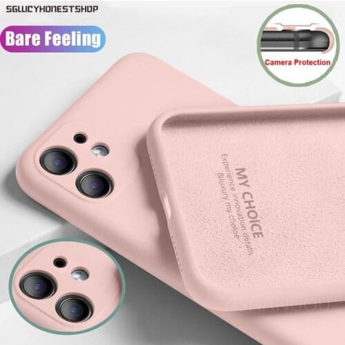 For iPhone 11 12 Pro SE 2 Case Luxury Original Silicone Full Protection Soft Cover For iPhone X XR 11 XS Max 7 8 6 6s Phone Case