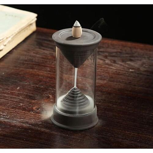 Ceramic Incense Burners Decoractive Backflow Censer Craft Retro Sandalwood Censer Office Desktop Teahouse Ornament Home Decor