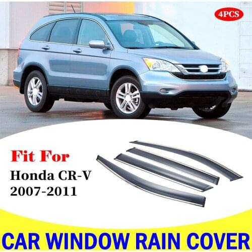 For Honda CR-V 2007-2011 window visor car rain shield deflectors awning trim cover exterior car-styling accessories parts
