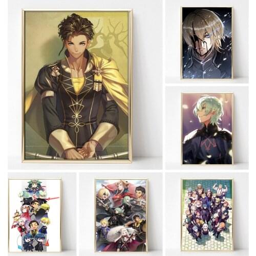 Modular Wall Art Home Decor Nordic Canvas Painting Fire Emblem: Three Houses for Nintendo Switch Anime Game Picture Print Poster