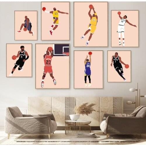 Kobe Bryant James Durant Curry Basketball Wall Art Canvas Painting Nordic Posters And Prints Wall Pictures For Living Room Decor