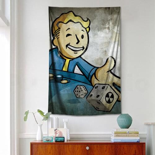 Fallout 3 4 Game Poster Wall Art Canvas Poster And Print Canvas Decorative Picture For Bedroom Drawing core Wall stickers