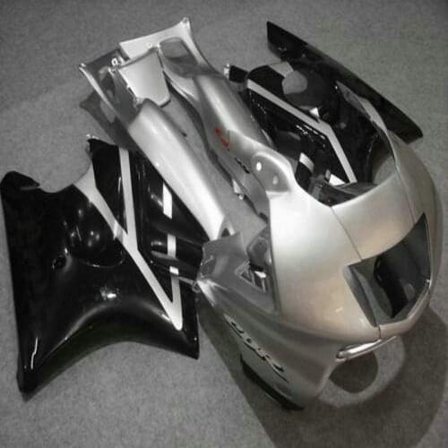 Custom ABS Fairings parts for Honda 97 CBR 600 F3 98 CBR600 F3 1997 1998 ABS silver black motorcycle fairing
