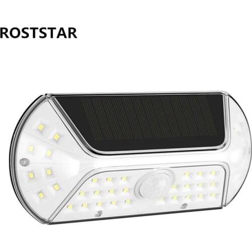 Outdoor Waterproof LED PIR Motion Sensor Solar Lamp For Home Courtyard Garden Landscape Decoration Induction Wall Lamp Hot Sale