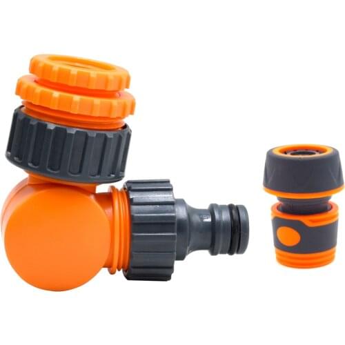 90 Degrees Adapter Water Gun Quick Connection Garden Hose Elbow Pipe Connector Anti-bending Gardening Supplies Watering Faucet