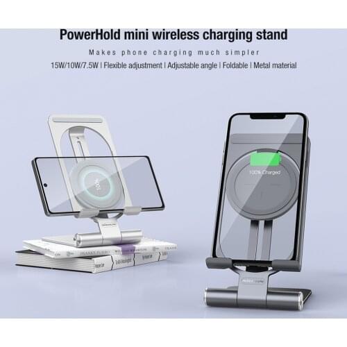 15W Wireless charger stand For iPhone 12 11 Pro max Nillkin Fast Charging For Samsung S21 Ultra Huawei Xiaomi 11 Foldable Holder