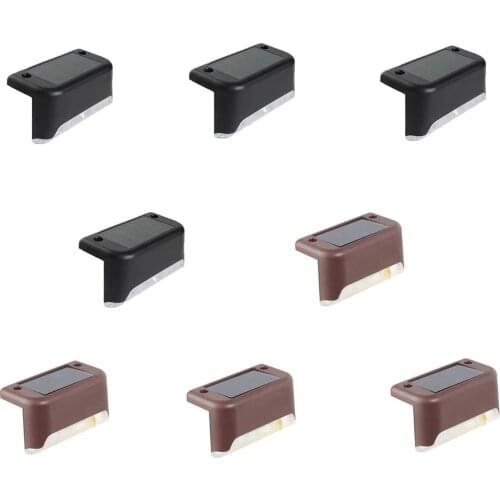 Solar Lights Outdoor Solar Powered Sunlight Waterproof Led Fence Lamp for Patio Stairs Garden Pathway Step Yard