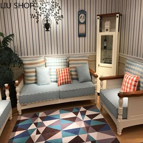 LIU modern fashion Nordic carpet for living room bedroom rug bed full soft coral velvet rug sofa coffee table mat tapis carpet