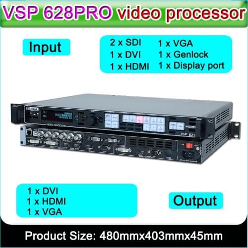 VSP 628PRO high performance all-in-one seamless switching RGBlink video processor