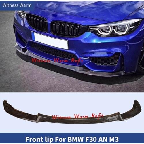 Carbon Fiber/FRP Front Bumper Cover Protector Splitter Lip Chin Spoiler For BMW F30 AN M3 3 Series 2012 2013 2014 2015 2016 2017