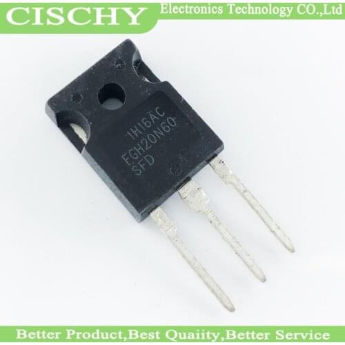 10pcs/lot FGH20N60SFD FGH20N60 20N60 TO-247