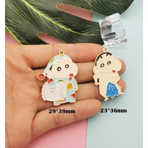 10pcs Pajamas Boy Enamel Charms Pendants Fit DIY Jewelry Accessory Kawaii Alloy Cartoon Charm Earring Keychain Floating YZ799